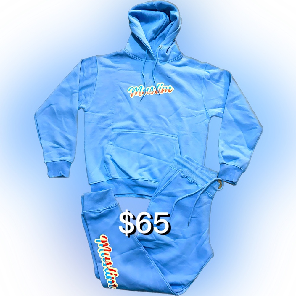 Mast3r fashion light blue sweatsuit